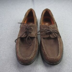 Dunham By New Balance Shoes Mens 9 D‎ Brown Leather Boat Loafers